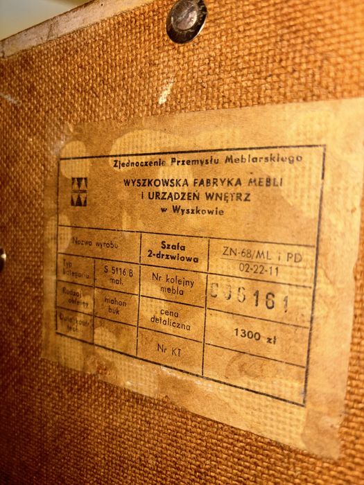 Szafa PRL lata 60