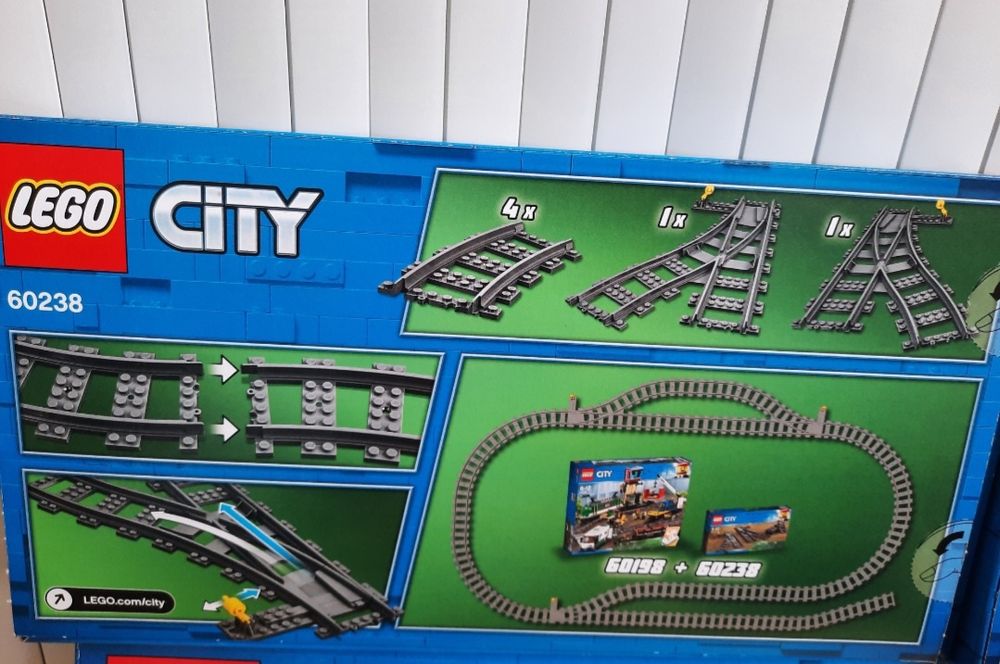 LEGO Лего City 60197 Пасажирський поїзд, Траси 60205, 60238 разом усе