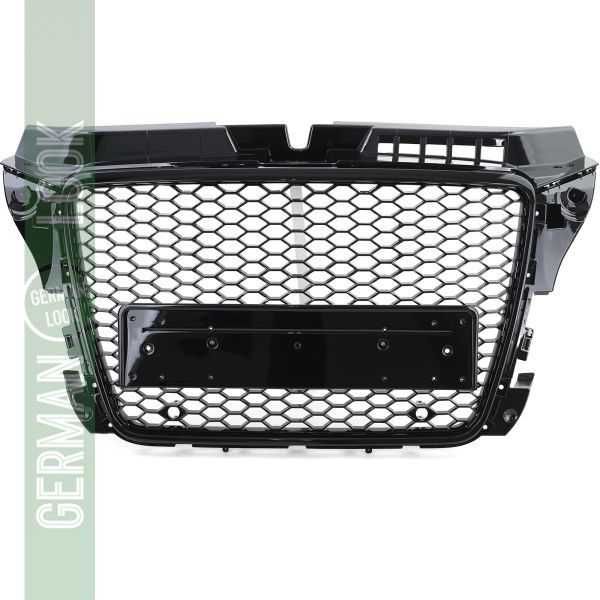 Grelha Desportiva look RS preto brilhante Audi A3 8P 08 a 13