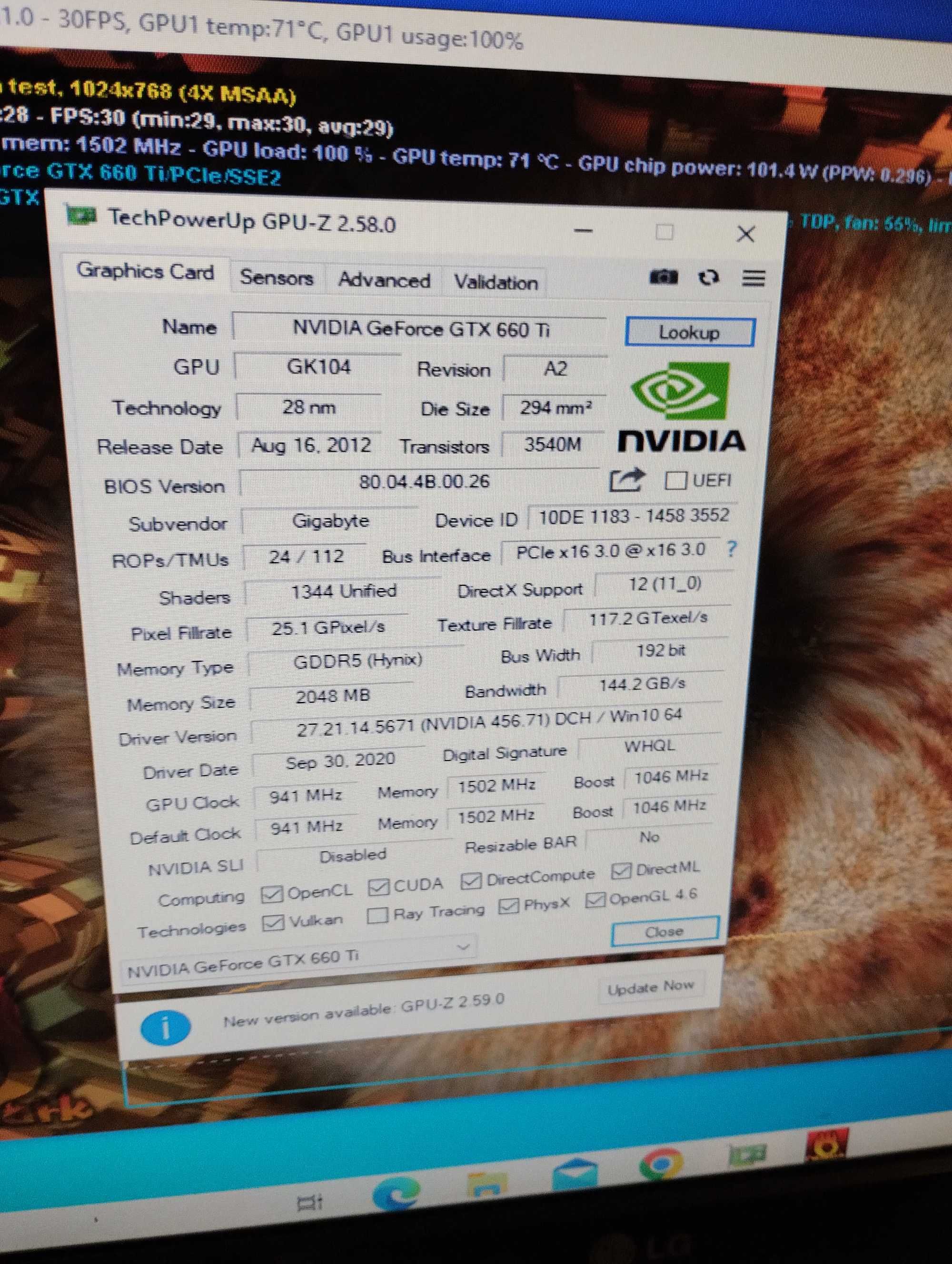 Ge force gtx 660 2 gb ddr5