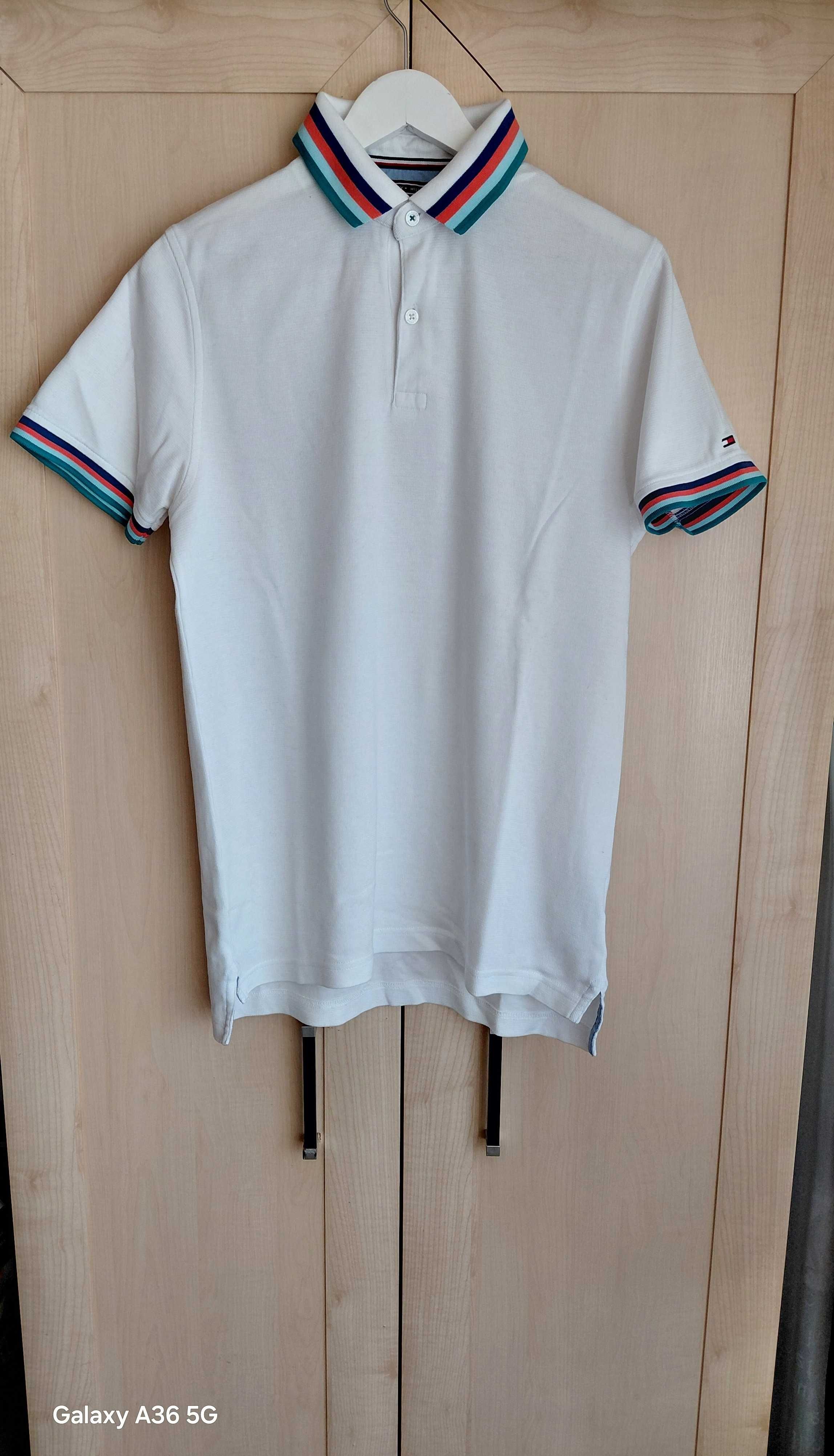 Męska śliczna koszulka polo Tommy Hilfiger.