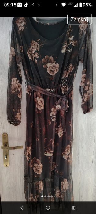 Sukienka siatka piękna 44/46