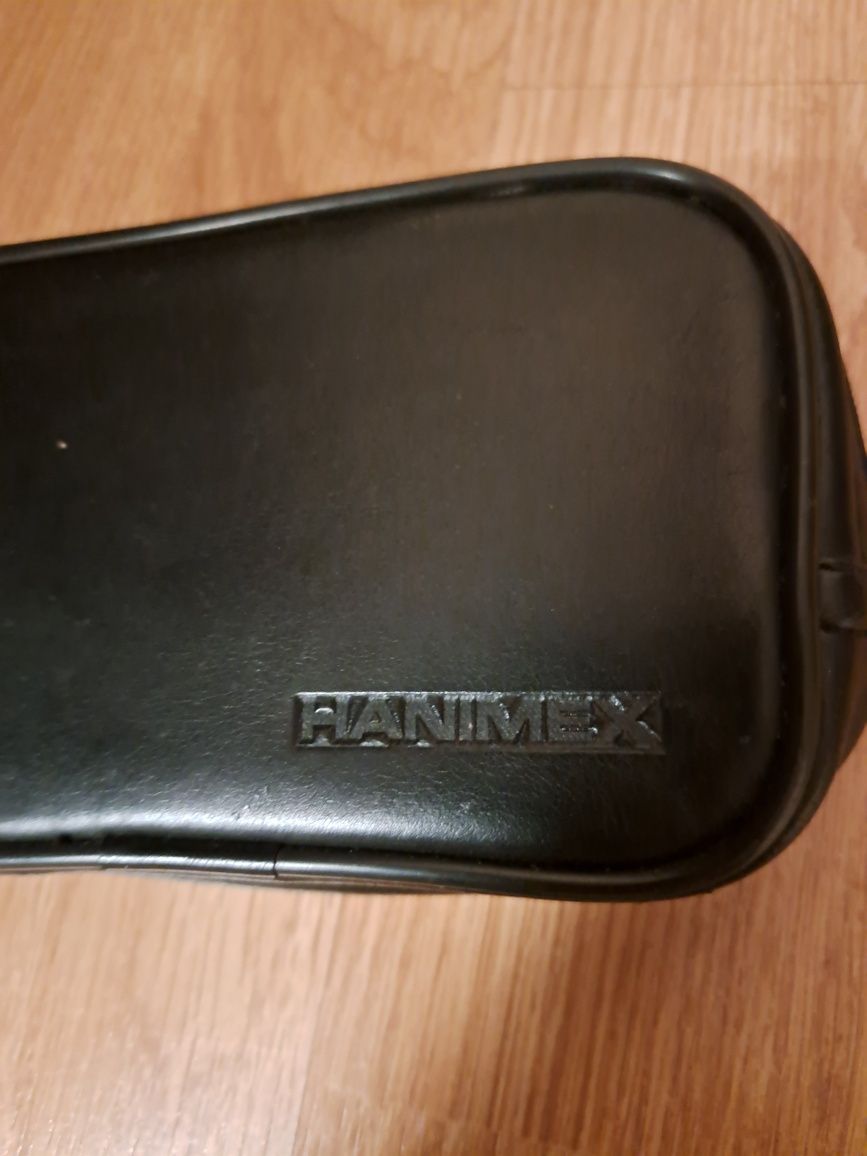Czarna saszetka na dokumenty Hanimex - Prl