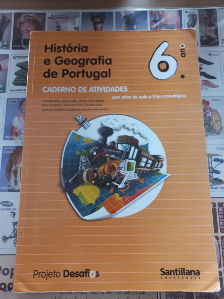 Livros activ. 6°ano Ciências Matemática História e Geografia