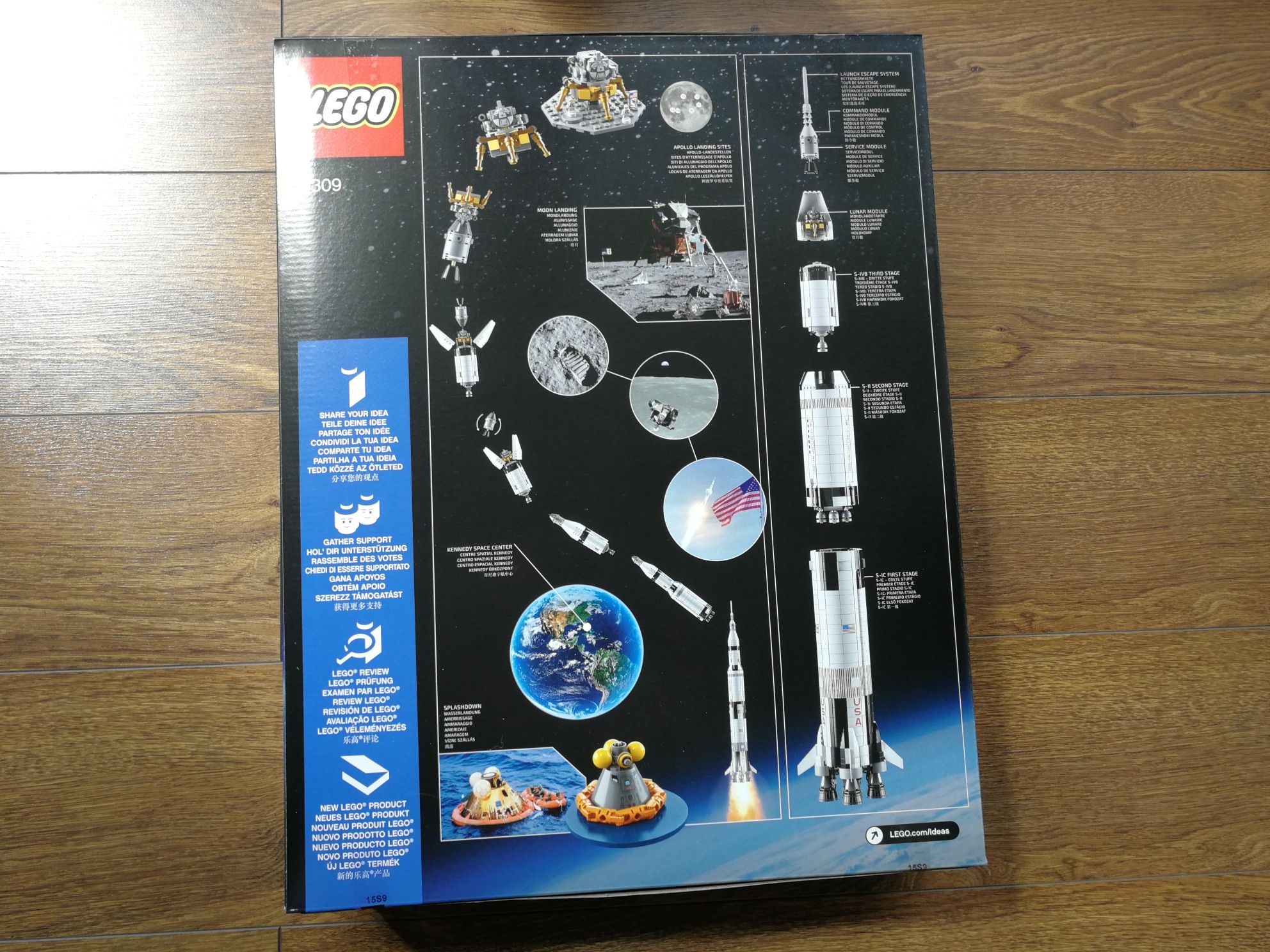 LEGO Ideas 21309 Rakieta NASA Apollo Saturn V Nowy Idealne