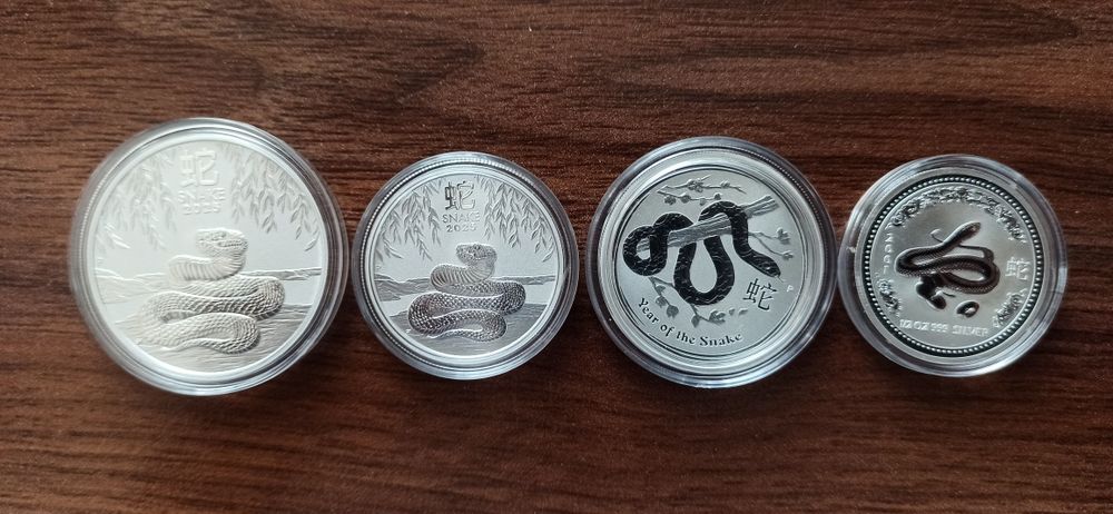 Інвестиційна монета асортимент Рік змії тигра дракона Австралія 1 oz