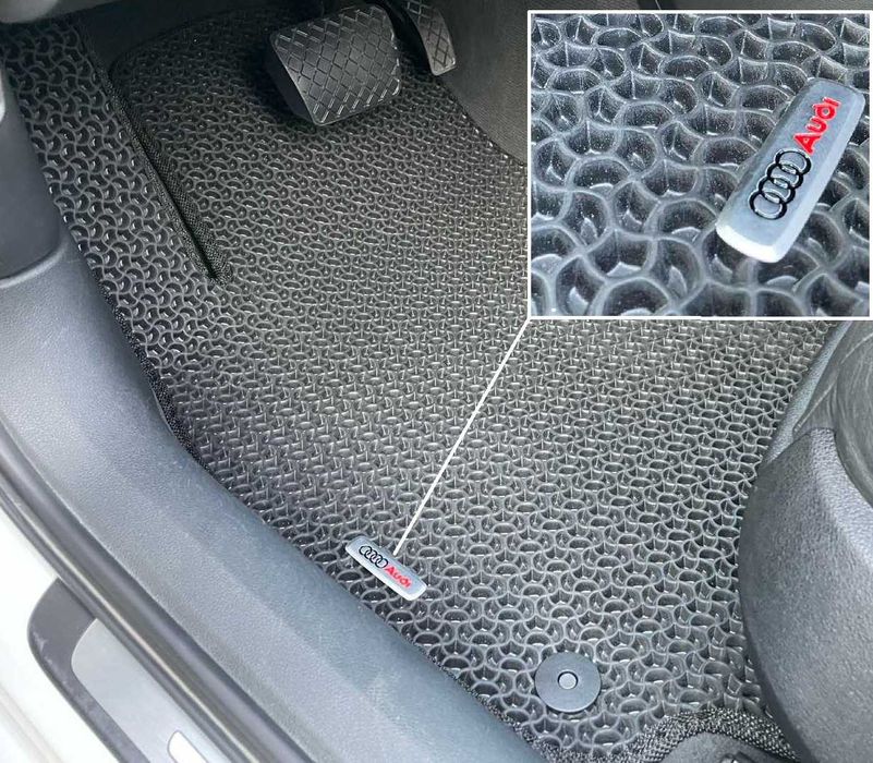EVA ЕВА Коврики в авто Audi A4 BMW 3 5 X5 Toyota Lexus Tesla 3 Y +ЛОГО