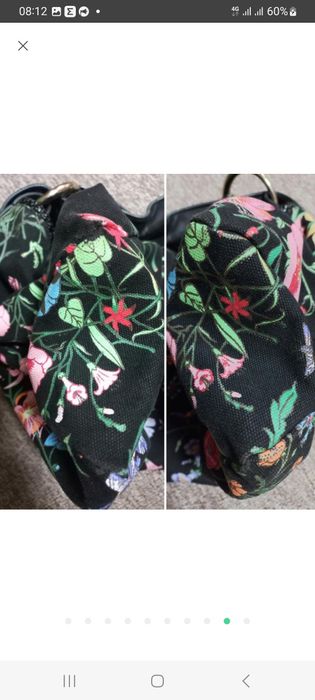 Сумка хобо GUCCI канва цветы,винтаж