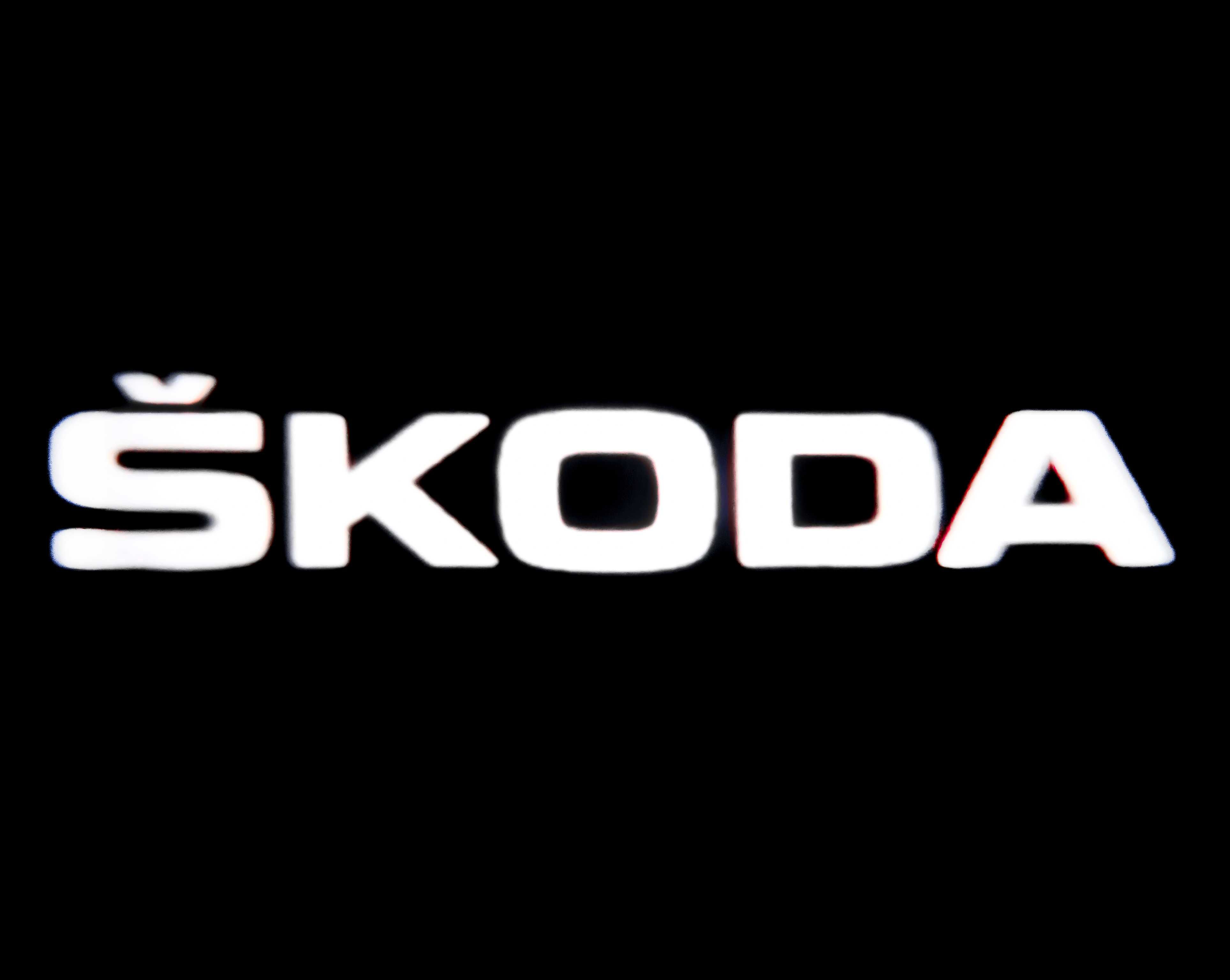 Skoda Led Projektor PREMIUM HD+ Logo Karoq Kodiaq Octavia 3 4 Enyaq