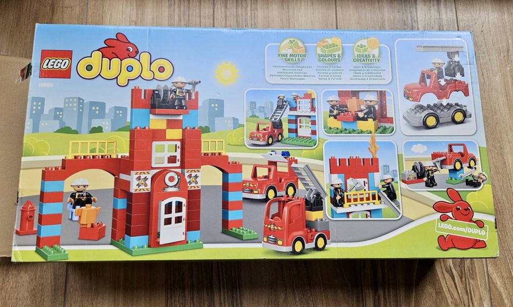 Lego Duplo 10593 - Remiza strażacka - komplet 100%!