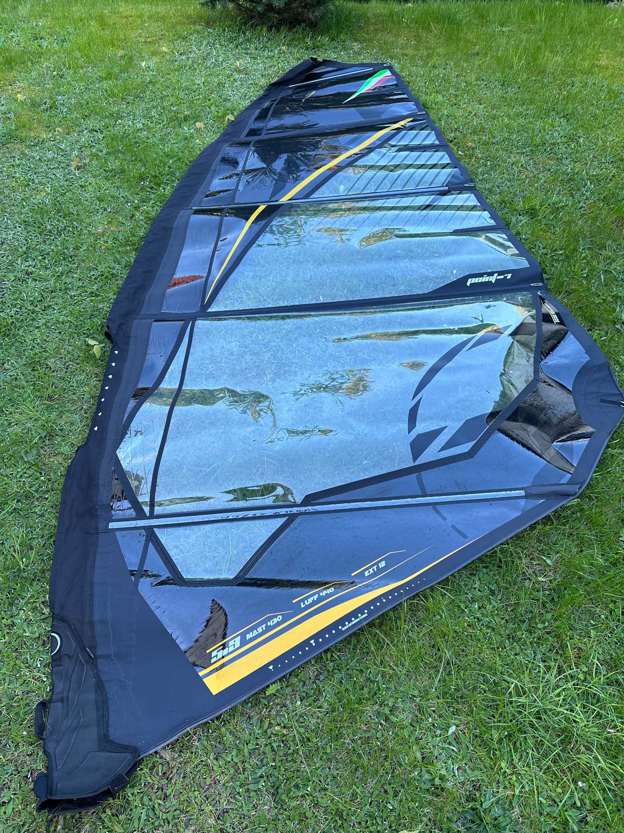 Zadbany zagiel windsurfingowy Point-7 AC-F 2020 5.9