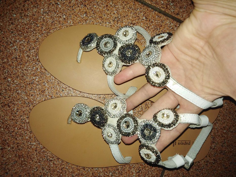 skórzane sandały damskie rozmiar 43