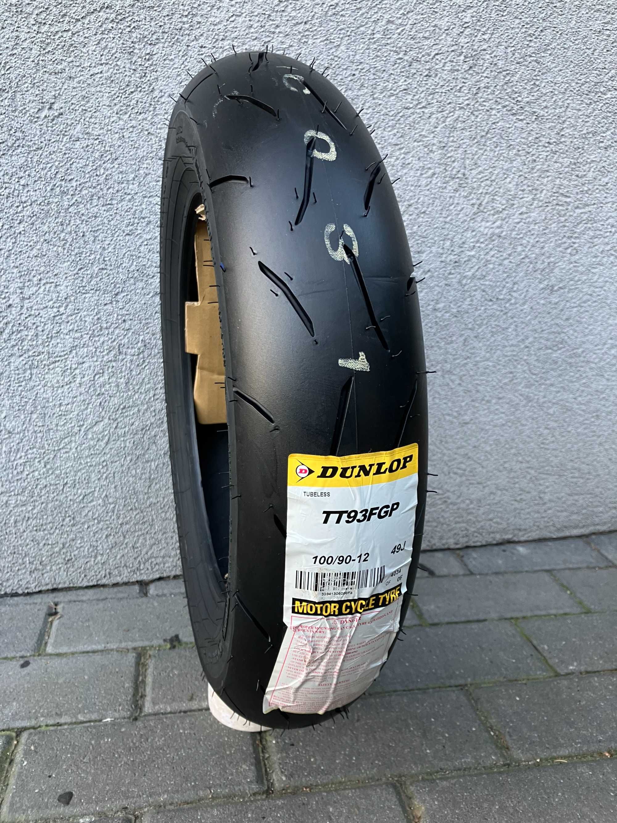 100/90-12 Dunlop TT93 GP PRO 49J TL Pit Bike