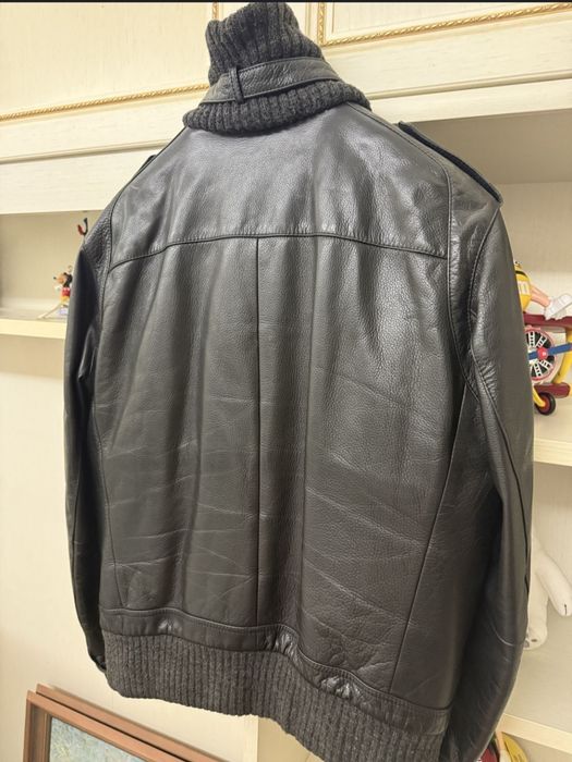 Мужская кожаная куртка Karl Lagerfeld  оригинал