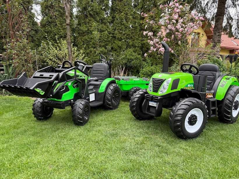 Traktor na akumulator New Holland zielony