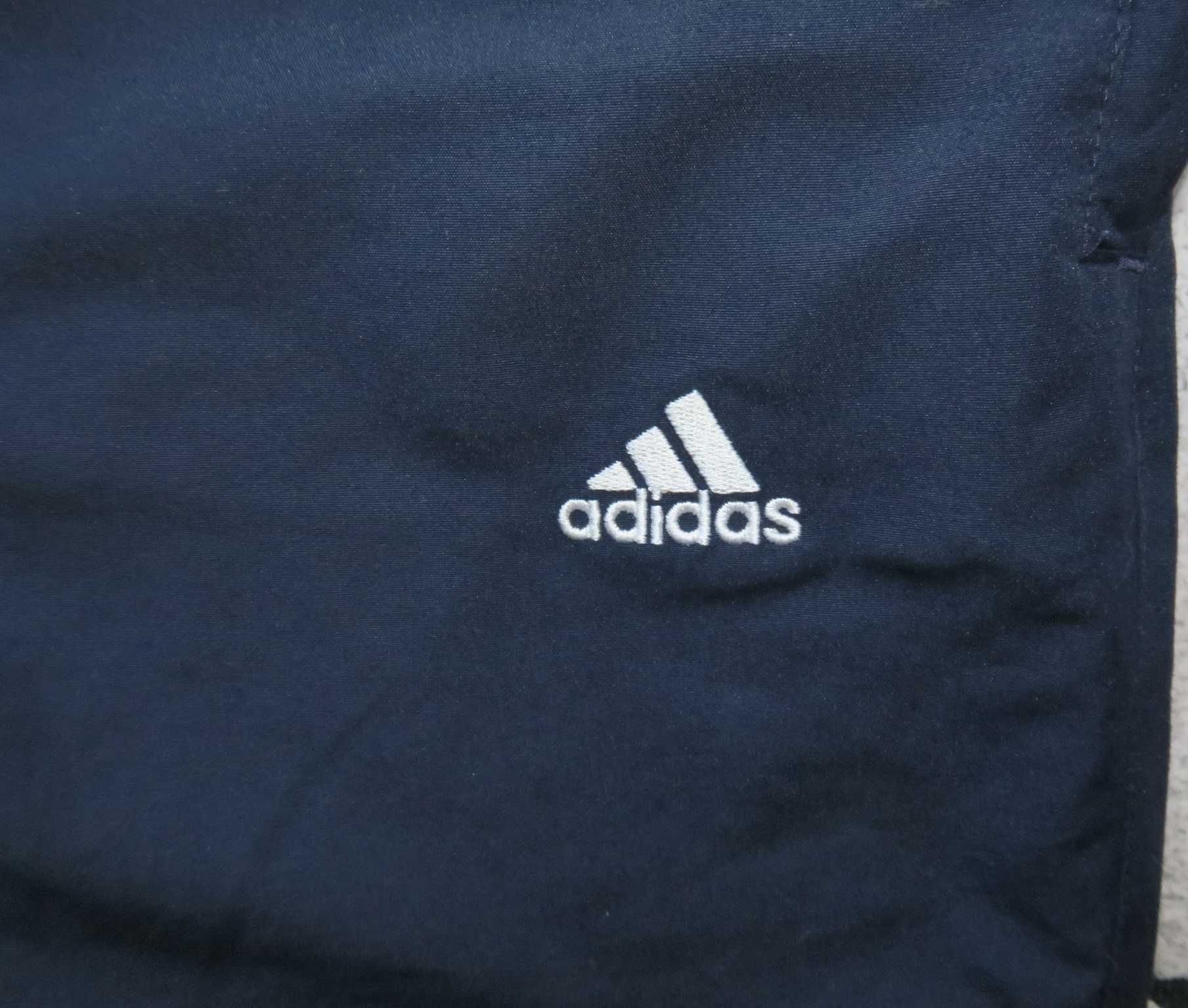 Adidas spodnie dresowe szeroka nogawka L