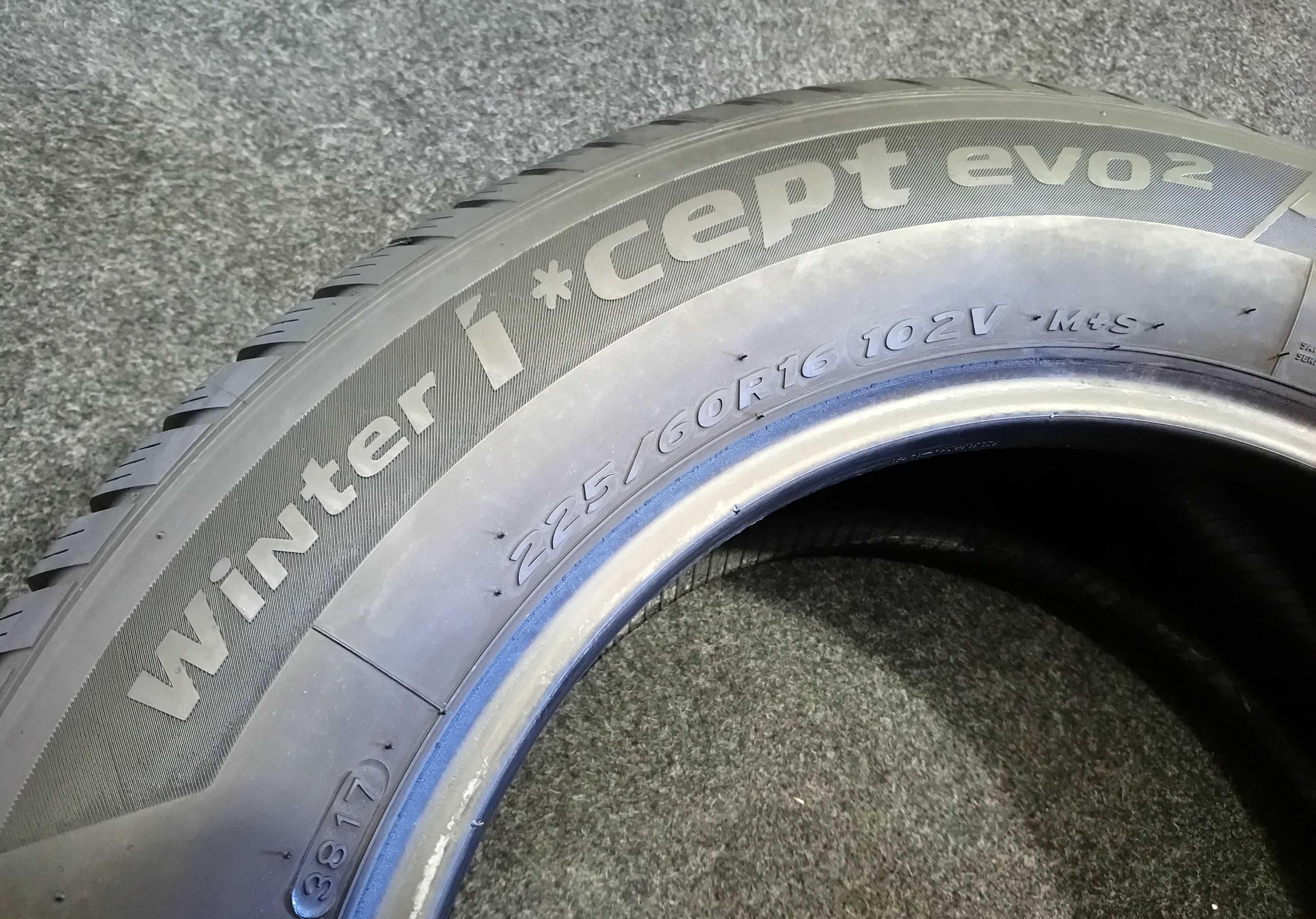 225/60R16 Hankook Winter i*Cept evo2 102V // 7,8 mm jak NOWE