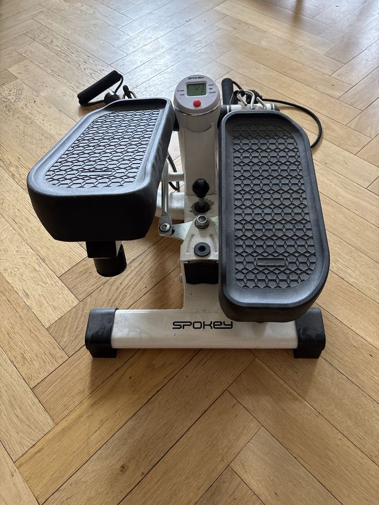 Stepper Spokey dwa ustawienia, taśmy do rąk