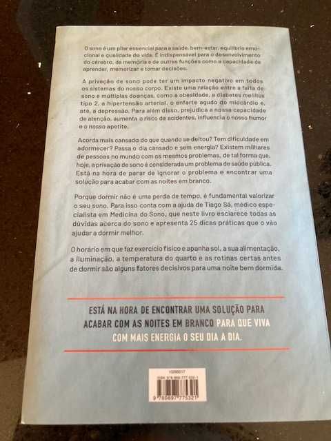 Livro Acabe com as Noites em Branco - Tiago Sá - COMO NOVO