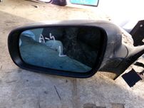 Gru4 Lusterko lewe audi a4 b5 elektryczne czarne gładkie 5pin wysyłka
