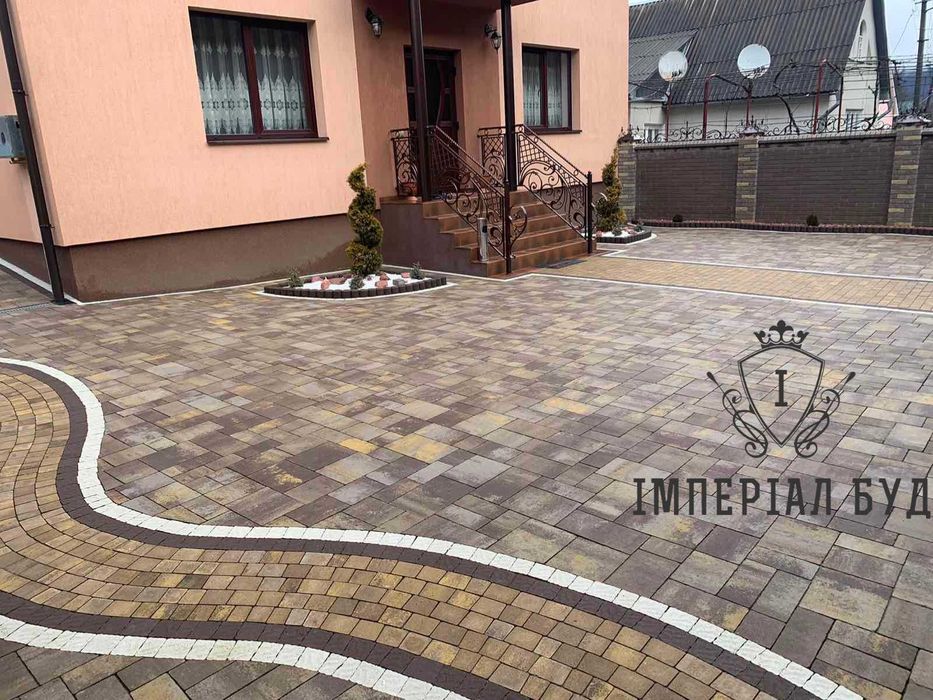 Продаж та Укладання бруківки МІЙ ДВІР, ОЗОН! Монтаж тротуарної плитки!