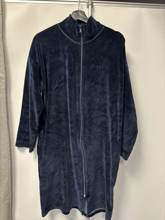 Italian fashion pożądny krótki welurowy szlafrok welur velvet