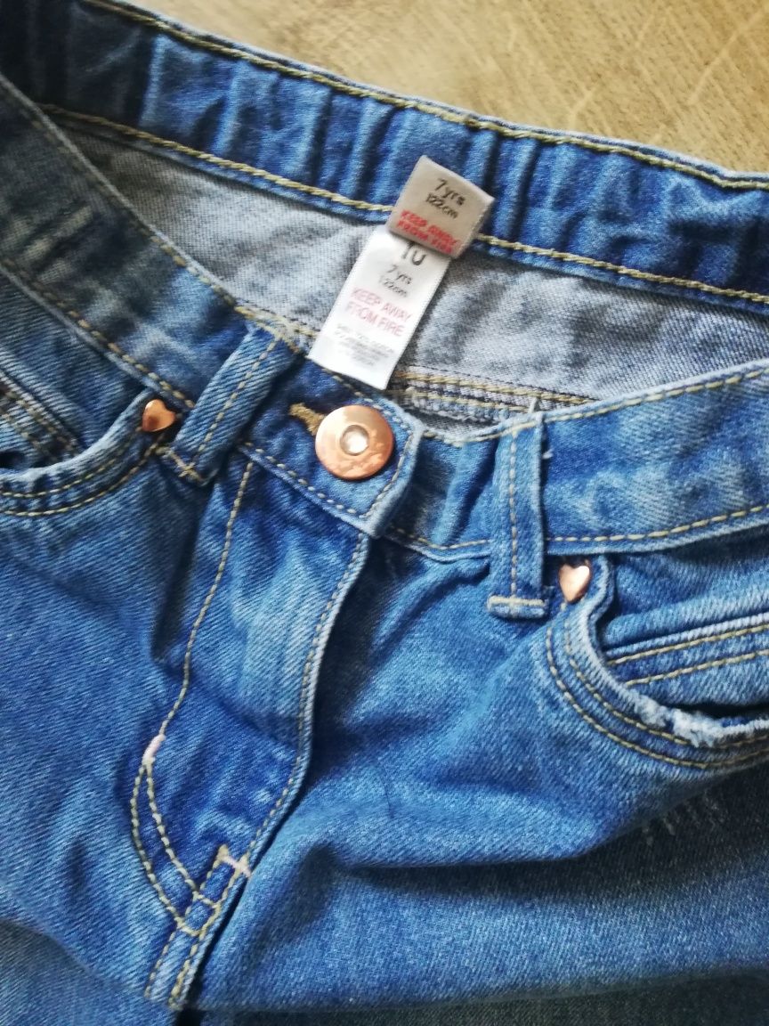 Spodnie dziewczęce jeans Tu roz 122