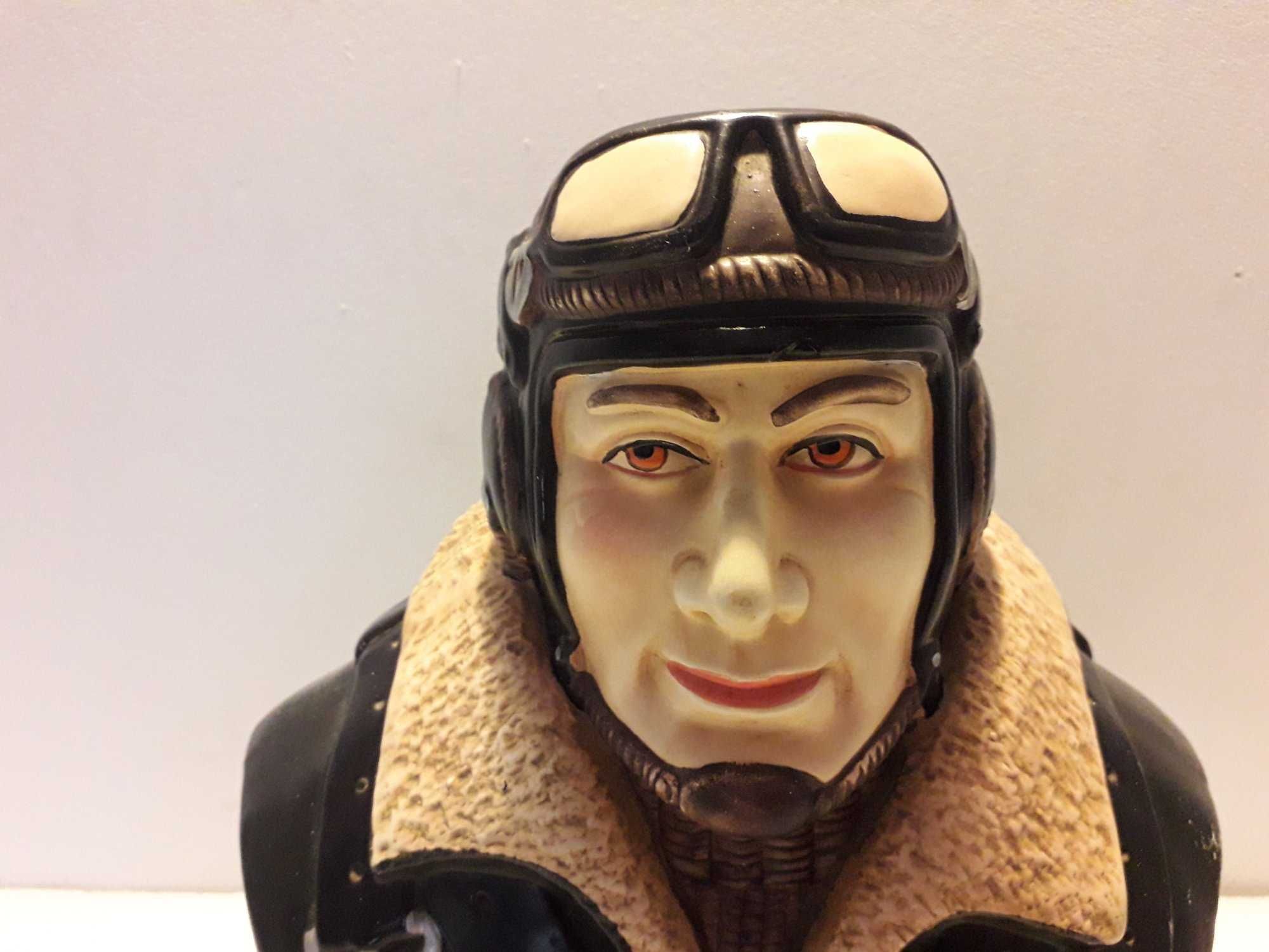 Estátua Busto Vintage Aviador antiga loja Fillano