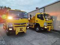 Mitsubishi Canter Fuso 6C18 4x4 Hydraulika piaskarka solarka Schmidt