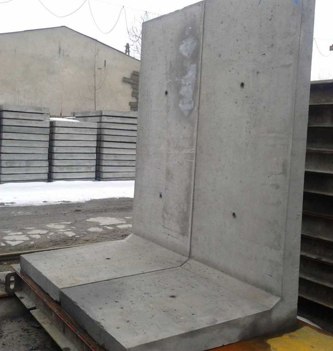 Ściana mur oporowy typu L - ELKA L-ka Lka ELKI T-ka TETKA 50 - 600 cm