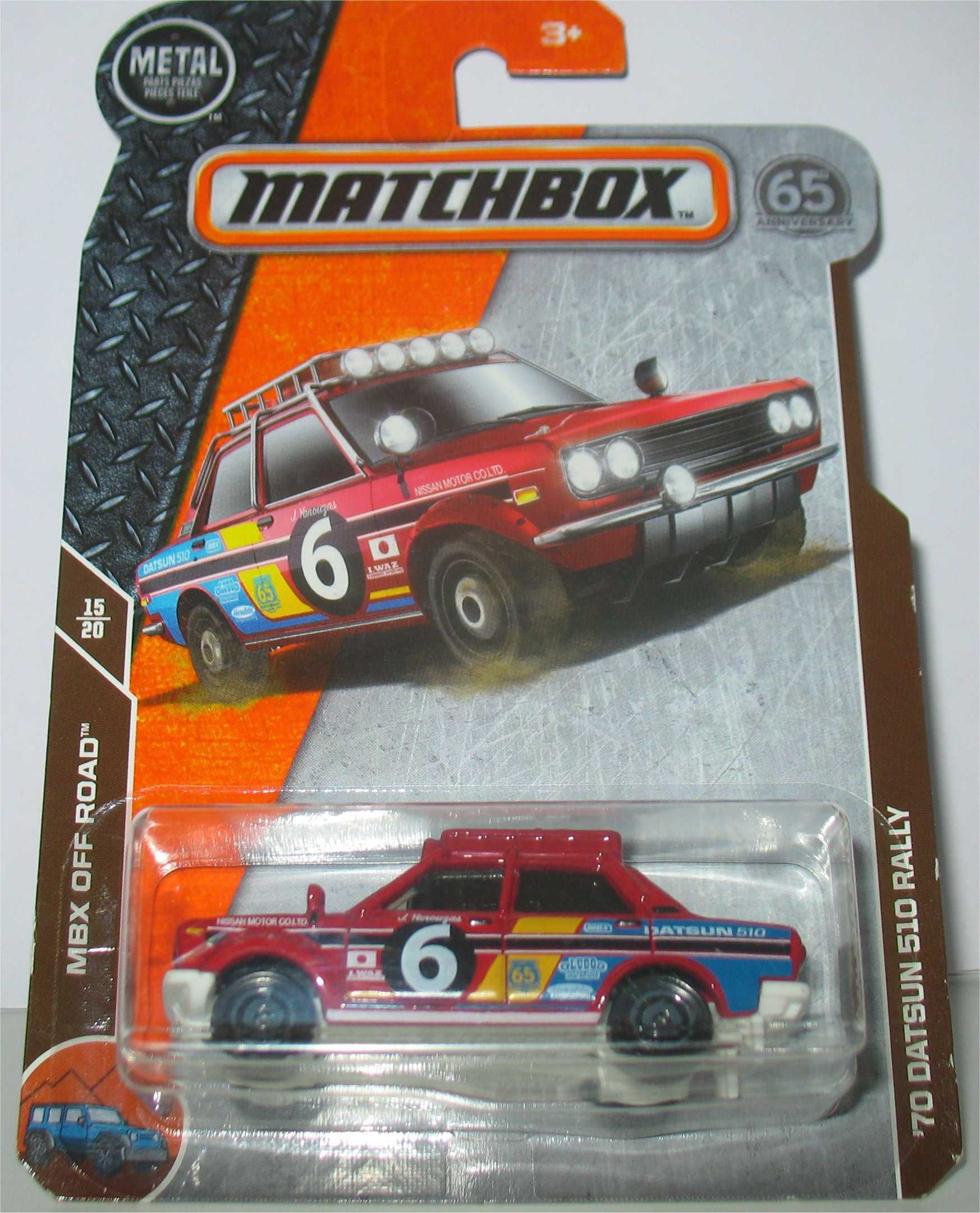 Matchbox - 70 Datsun 510 Rally (65 Anos - 2018)