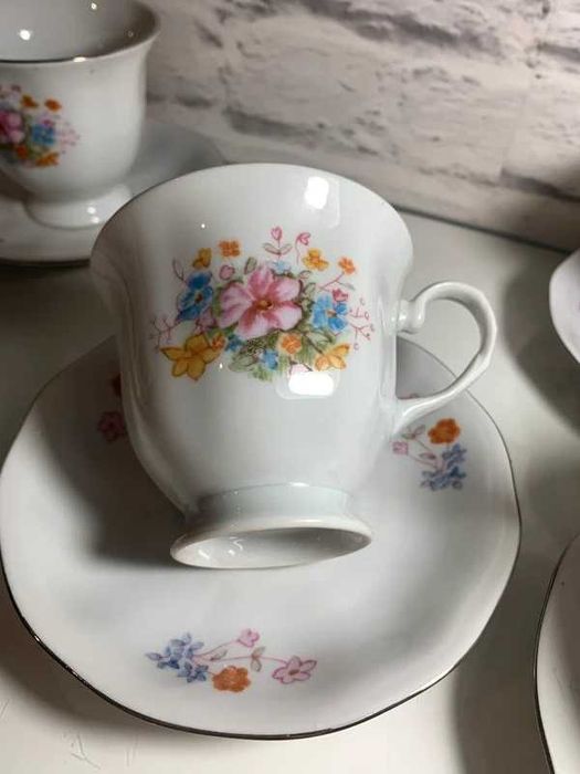 Porcelanowy zestaw do kawy Karolina