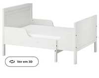 Cama criança extensível ikea + colchão