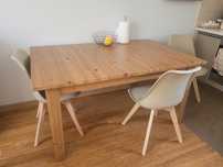 Stół drewniany rozkładany Ikea Stornas 147/204 x 95