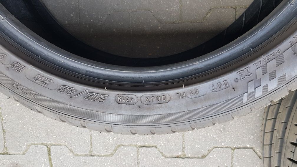 Opony letnie 215/45/18 Michelin 2szt.