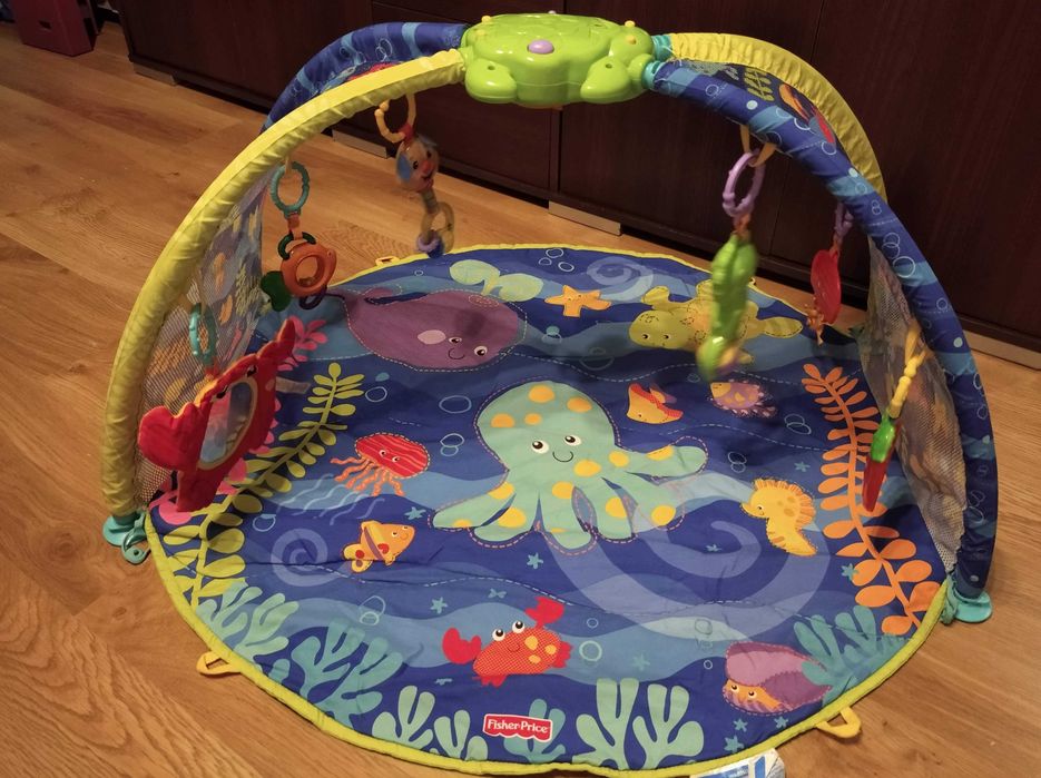 Zestaw mata edukacyjna łóżeczko dziecięce 60x120 pościel kołdra