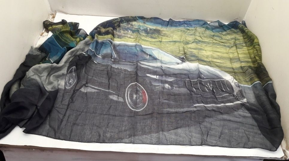 Szal MASERATI 70 X 180 cm chusta szalik dla fana marki gadżet