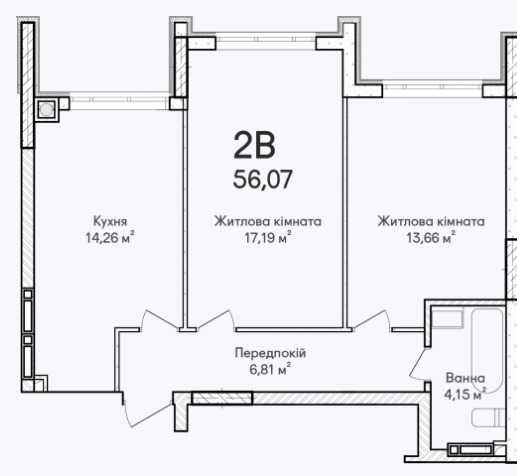 Квартира 2 кімнатна з Дизайнерським Ремонтом