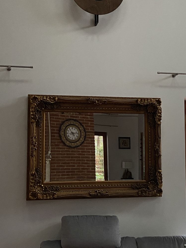 Lustro barokowe złota rama 90x120cm