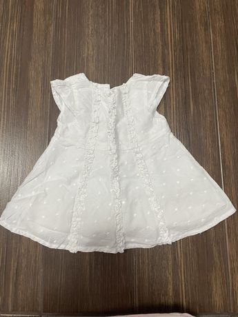 Biała sukienka 56 cm chrzest