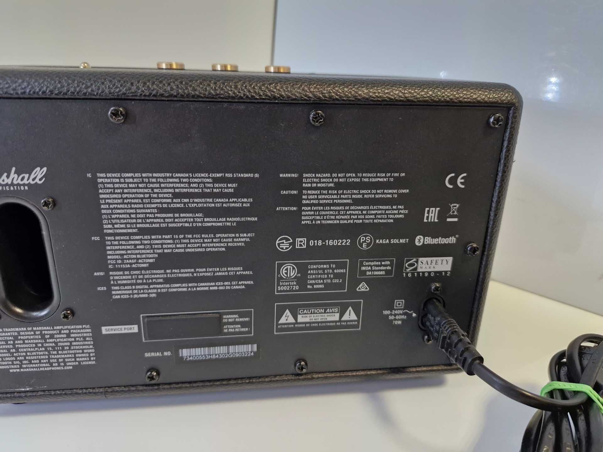 Głośnik bluetooth MARSHALL Acton Czarny