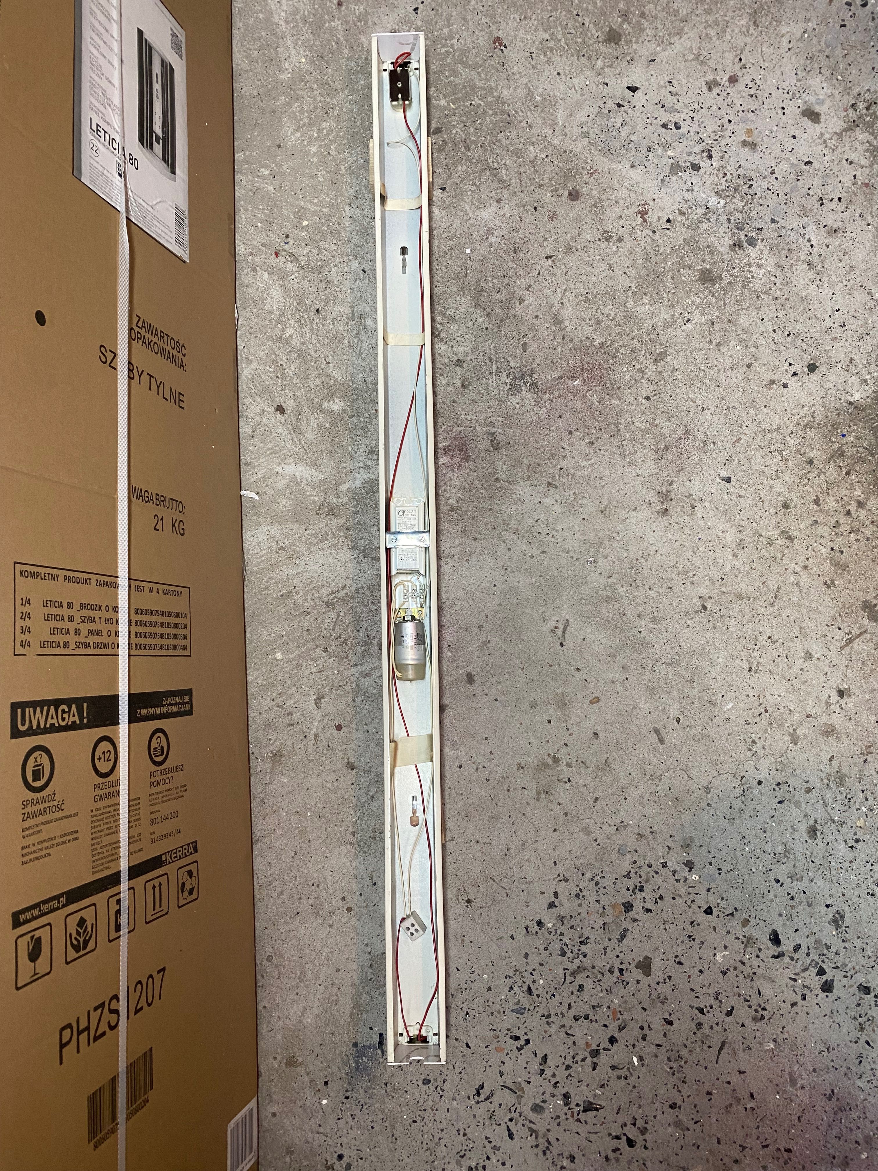 oprawa świetlówek Polam Farel 120 cm 1 x 40W plus świetlówka 36W