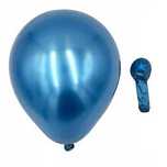 Balony lateksowe 12-calowe metalizowane NIEBIESKIE 10 szt ok. 30 cm 3