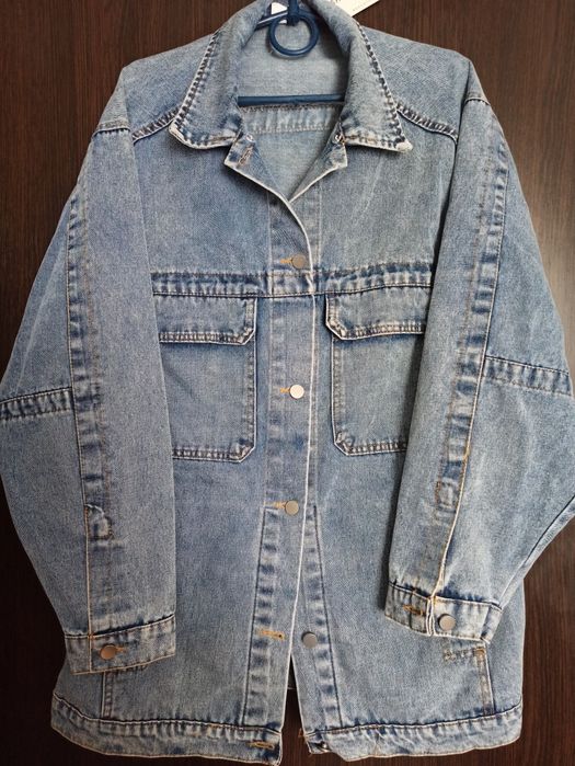 Джинсова куртка XL