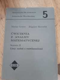 "Ćwiczenia z analizy matematycznej"