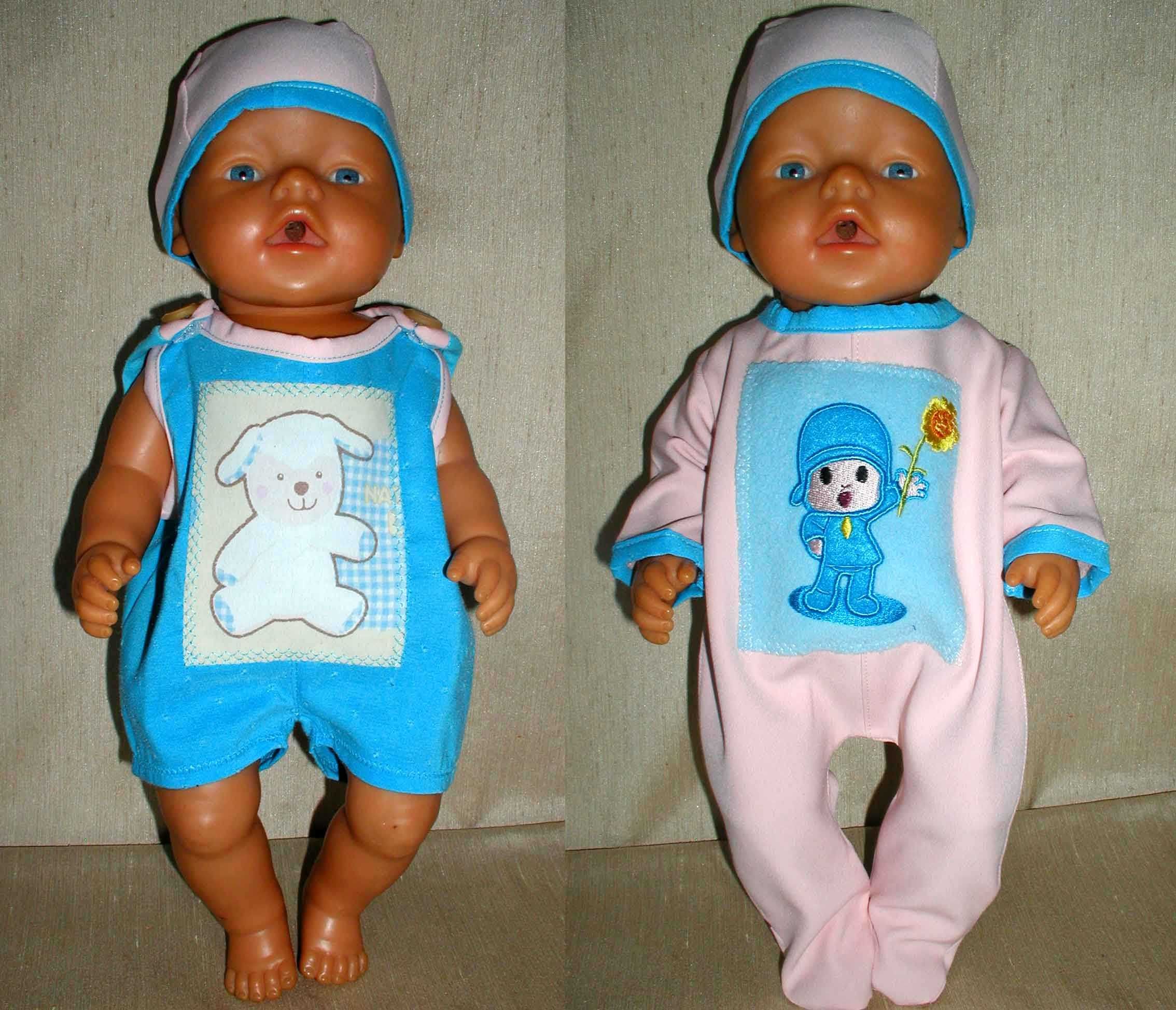 ubranka dla lalki niemowlaka dł. 43 cm zestaw 14 elementów baby born