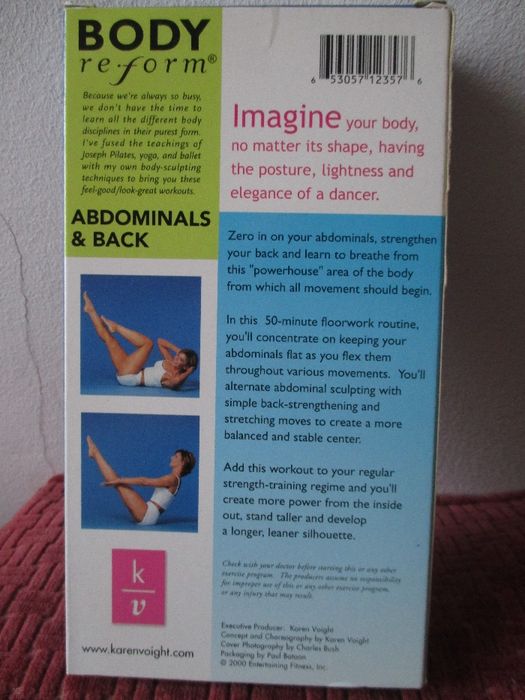 VHS:Cardio Dance/HipHop+Abdominals&Back+Cindy Crawford