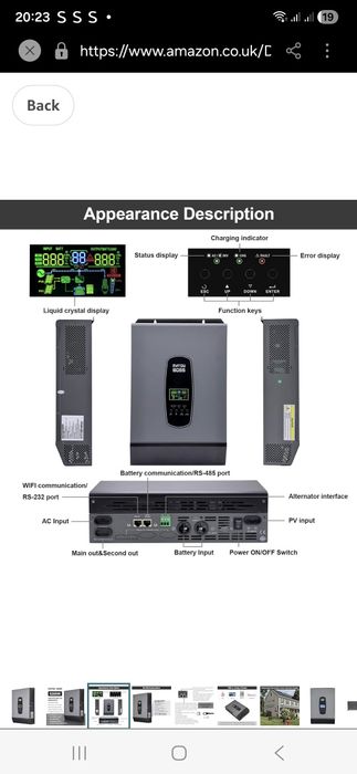 DATOUBOSS UE Warehouse Inve. Vendidorsor De Onda Pura 6KW 6.2KW 48v 22