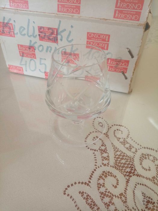 Kieliszki do koniaku kryształowe 1000 PRL nowe