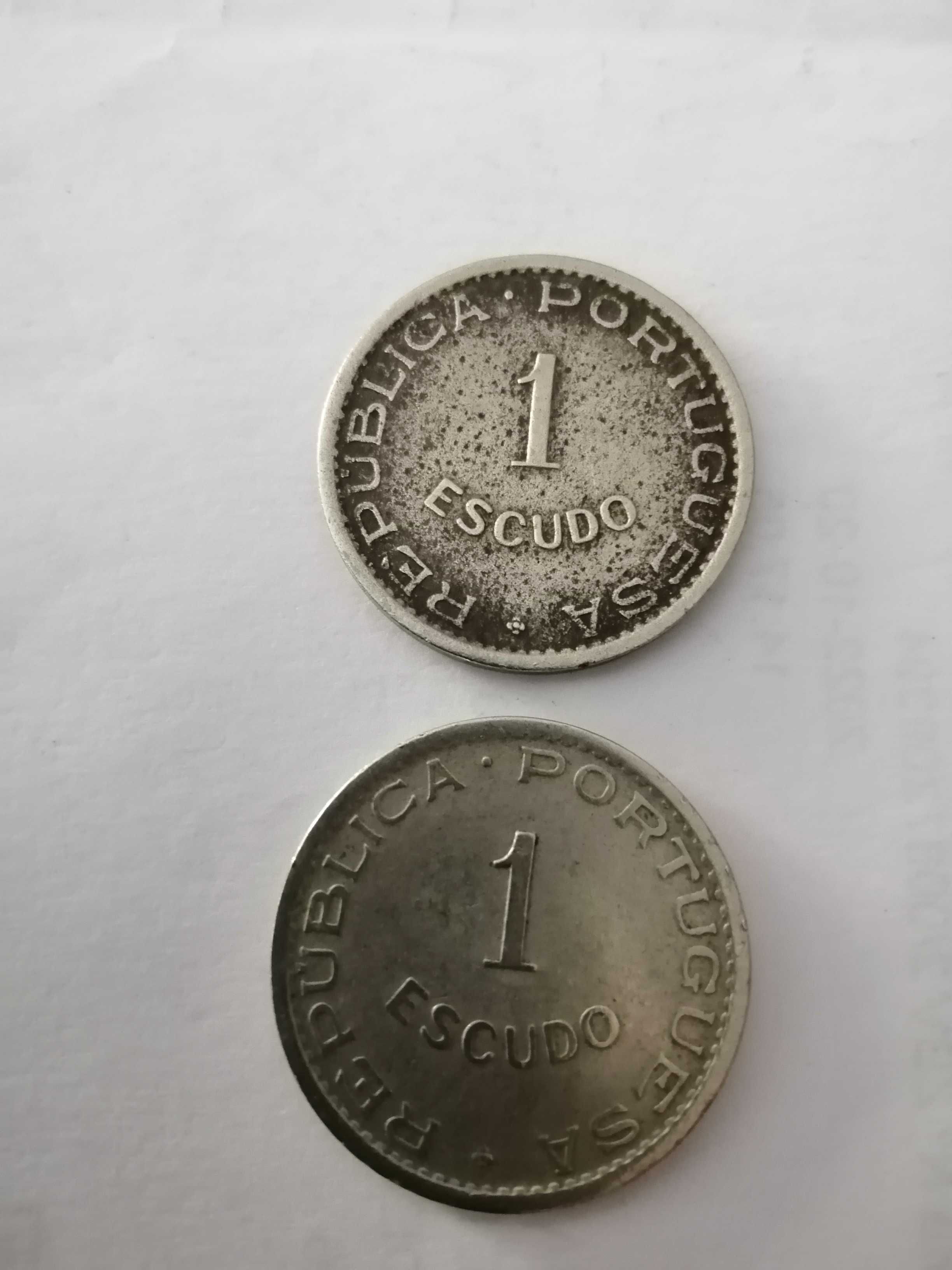 Moedas. Moçambique 1 escudo 1936, 1945, 1950, 1951